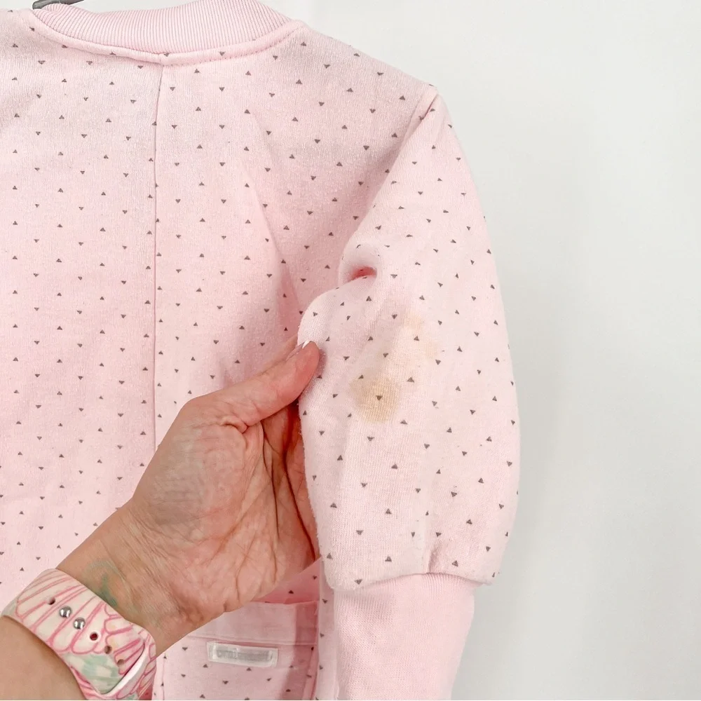 Vintage Croissant baby pink pajamas